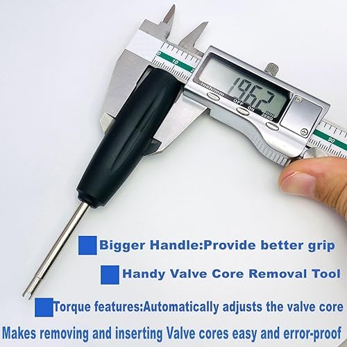 2 Pieces Valve Core Torque Tool, Avoid TPMS Damage, Valve Core Removal and - Image 4