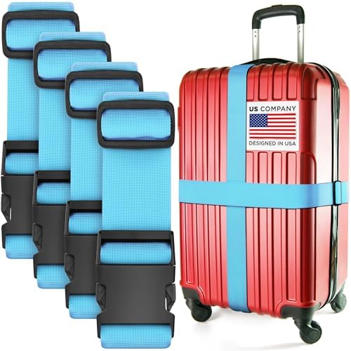 Luggage Straps for Suitcases by BlueCosto
