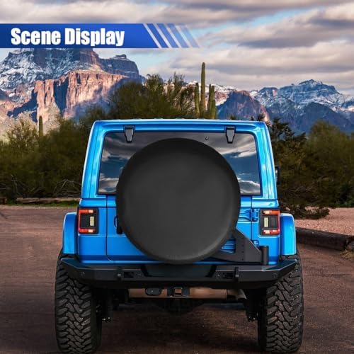 PVC Leather Car Spare Tire Cover, Water-Resistant Dust-Proof Tire Wheel - Image 4