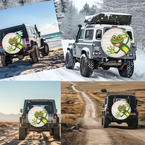 Funny Green Frog Spare Tire Cover - Image 3