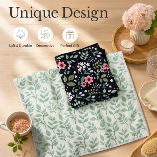 Homaxy Large Waffle Kitchen Towels 2 Pack - Image 3