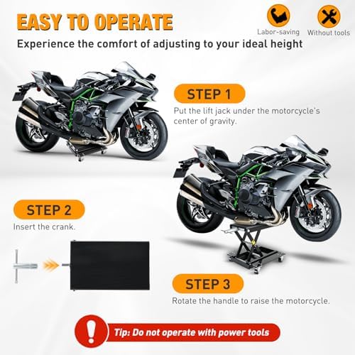 Nilight Motorcycle Lift 1100 LBS ATV Scissor Lift Jacks - Image 6