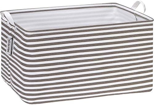Sea Team XL Rectangle Open-Top Canvas Storage Basket by SeaTeam