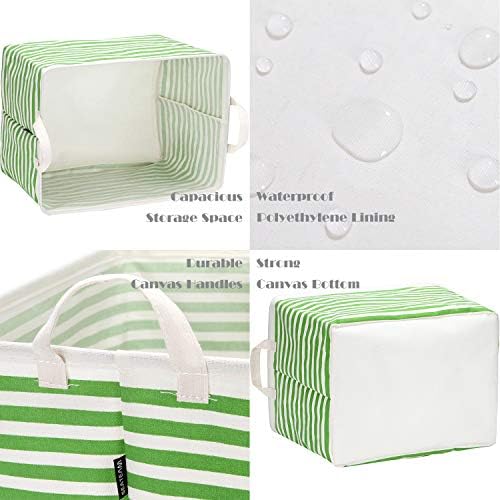 Sea Team Large Rectangle Open-Top Canvas Storage Basket - Image 5