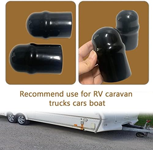 RV Trailer Hitch Ball Cover, Waterproof Heavy Duty Towball Protect Cap - Image 5
