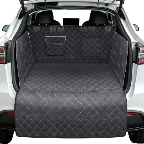 Cargo Liner for Tesla Model Y 2020-2027 Waterproof 600D Trunk Dog Mat by POVTIMS