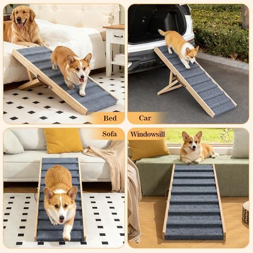 Dog Ramp for Bed, 39.4" Pet Ramp for Small & Large Dogs - Image 6