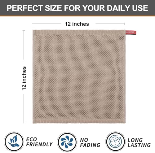 Kitinjoy 100% Cotton Waffle 6-Pack Kitchen Towels - Image 5