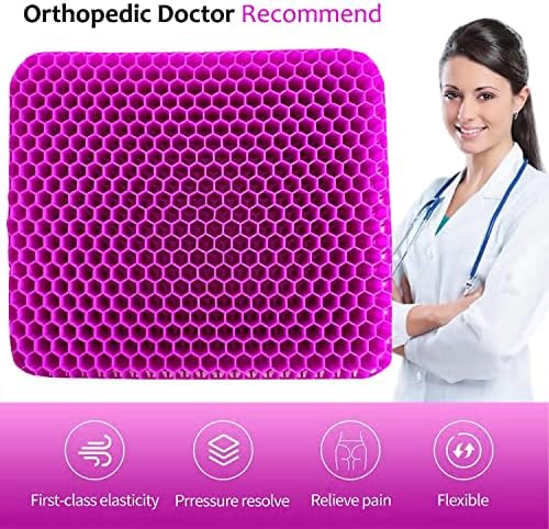 Gel Seat Cushion for Long Sitting, Extra Thick Gel Cushion for Wheelchair Soft - Image 7