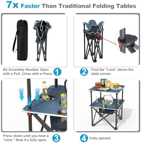 Folding Beach Table, Camping Table - Image 4