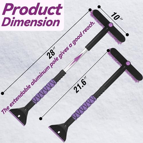 Gardzen 32" Snow Brush and Ice Scraper - Image 2