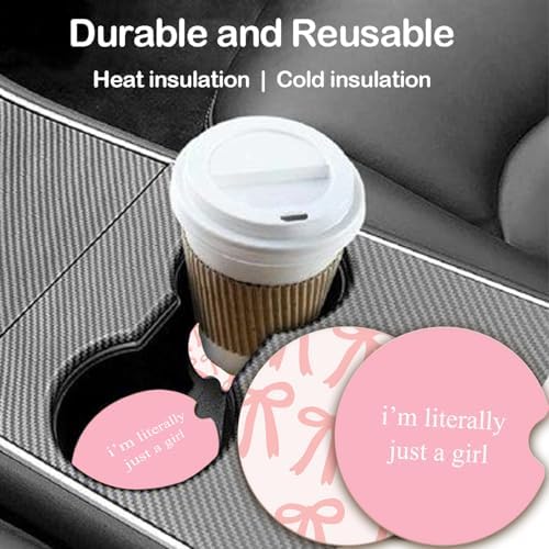 Ceramic Car Coasters – Absorbent Car Cup Holder Coaster Set - Image 2