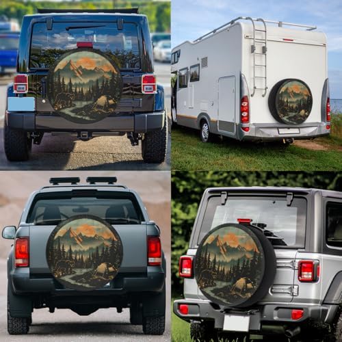 Bear Spare Tire Cover Waterproof Dust-Proof Spare Wheel Covers - Image 6