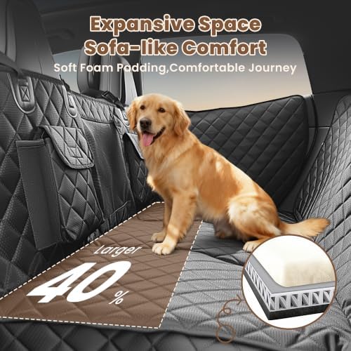 Hard Bottom Dog Car Seat Cover for Back Seat - Image 6