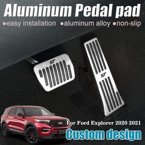 LEXLEY 2PCS Aluminum Brake Gas Pedal Covers - Image 2