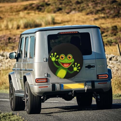 Merry Green Frog Spare Tire Cover Weatherproof Universal Wheel Protectors Wheel - Image 7
