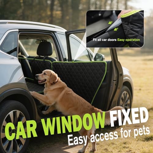 Pecute Dog Car Seat Cover for Back Seat 53.54 * 23.62 in, Car Window Fixing for - Image 2
