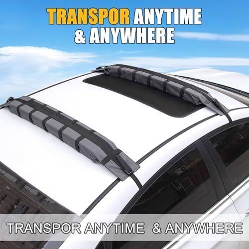 1 Set Universal Car Soft Roof Rack Pads, Luggage Carrier System - Image 3