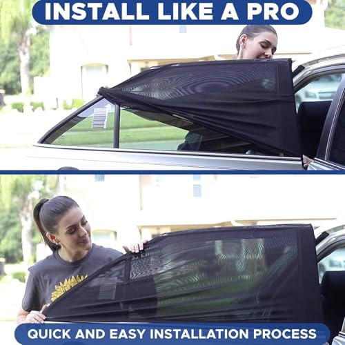 EcoNour Car Window Screen for Toyota Camry 2 Pack - Image 5