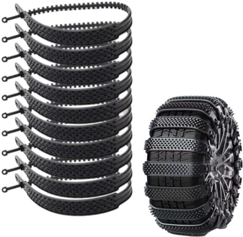 Tire Traction Straps Adjustable Anti-Skid Car Grips by Unknown