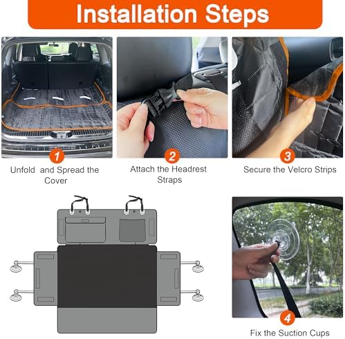 Reliadura SUV Cargo Liner for Dogs, Waterproof Pet Cargo Cover - Image 6