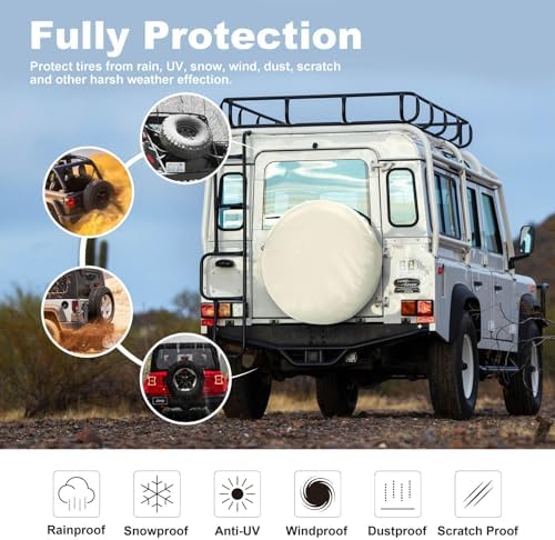 Explore Land Spare Tire Cover Fit Tire Diameters 26-27.75 inch - Image 2