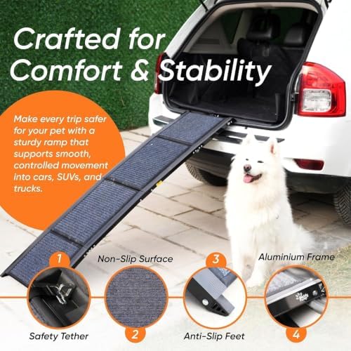 Dog Ramp for Car & Back Seat Cover Bundle - Image 4