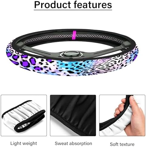 Car Steering Wheel Cover for Women Men, Non-Slip Breathable Cute Steering Wheel - Image 5