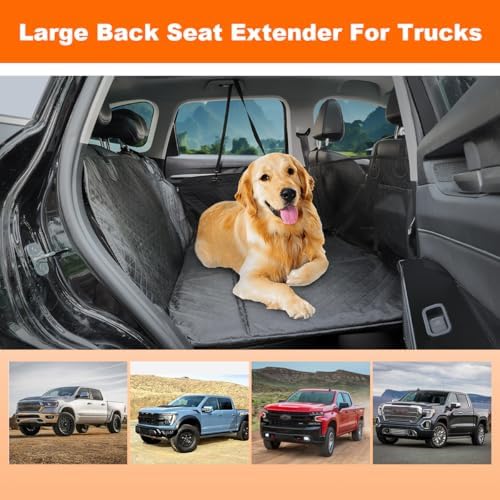 Vailge Dog Car Seat Cover for Trucks, Large Back Seat Extender for Dogs - Image 4