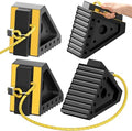 4 Pack Heavy Duty Wheel Chocks by Profasion