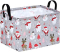 MAIZMZ Christmas Basket for Kids Gifts Santa Claus Snowman Storage Baskets by MAIZMZ