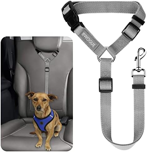BWOGUE Dog Seat Belt for Car, Headrest Restraint Lead, Non-Elastic by BWOGUEPetHome
