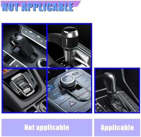 Craedli 2PCS Car Gear Shift Knob Cover & Handbrake Cover, Comfortable Anti-Slip - Image 4