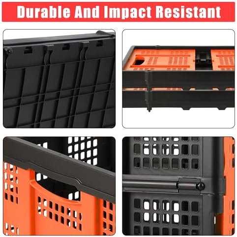 GlowSol Large Collapsible Storage Baskets, 15.7×22×10 Inches Extra-Thick - Image 5