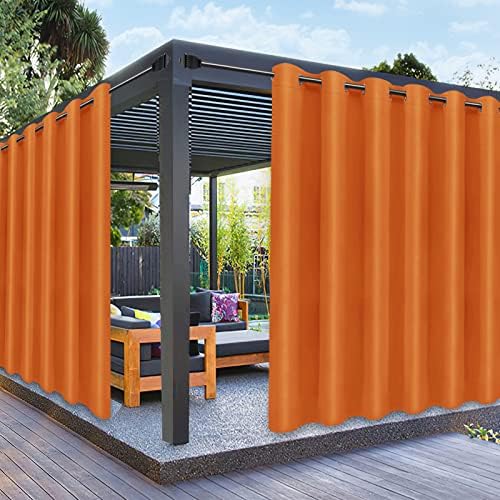 PureFit Outdoor Curtains for Patio Waterproof Weatherproof Outside Curtains by PureFit
