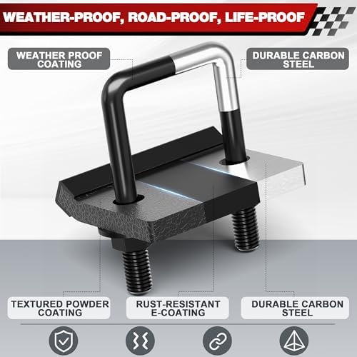 Hitch Anti Rattle Clamp for 1.25” to 2” Receiver, Heavy Duty Hitch Tightener - Image 3