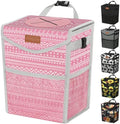 Pritent Car Trash Can with Lid Leakproof Car Garbage Bag Vehicle Trash Bin by Pritent