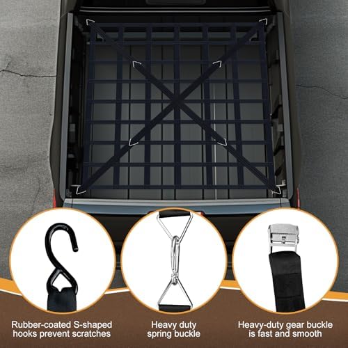 Cargo Net for Pickup Truck Bed, Heavy Duty 1100 lbs Capacity - Image 2