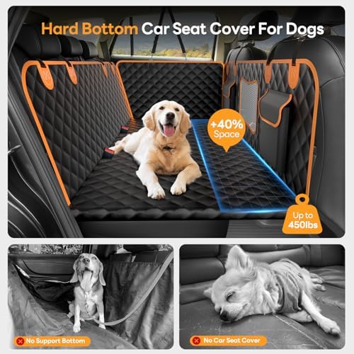 Dog Car Seat Cover for Back Seat Hard Bottom - Image 2