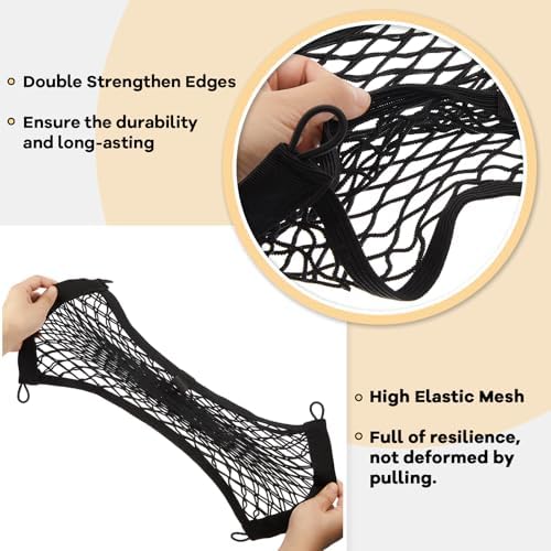 Frienda 2 Pcs Small Cargo Net Boat Storage Mesh Netting, 21 X 9.8 Inches - Image 3