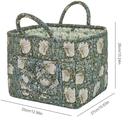 Car Storage Basket for Back Seat, Aesthetic Fabric Storage Basket for Clothes - Image 7
