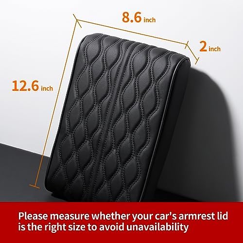 Car Center Console Heighten Cover, Leather Memory Foam Car Armrest Booster Pads - Image 5