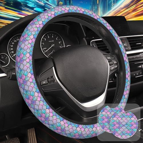 Mermaid Scales Steering Wheel Cover by Unknown