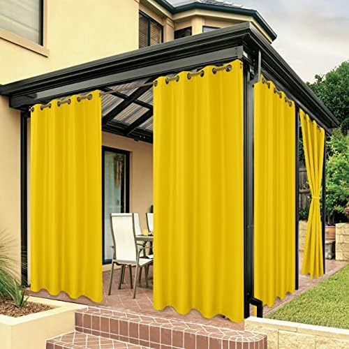 BONZER Outdoor Curtains for Patio Water Resistant Heavy Privacy by Bonzer