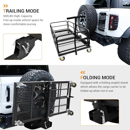 PioneerWorks Foldable Hitch Cargo Carrier - Image 6