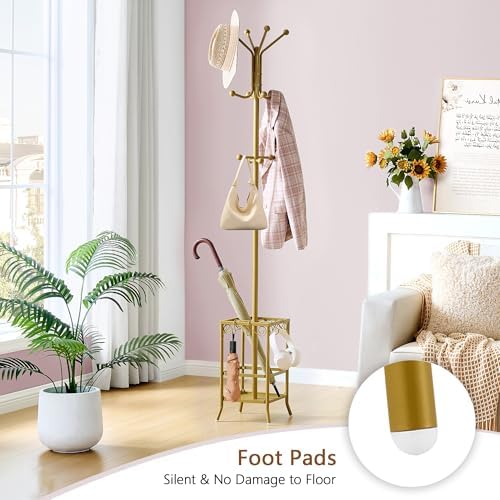 Hoctieon Coat Rack Freestanding, Coat Tree - Image 5