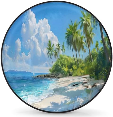 Summer Beach Sea Spare Tire Cover Dust-Proof Wheel Protector by Unknown