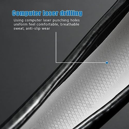 gunhunt 1 PC Car Breathable Steering Wheel Cover, Carbon Fiber Non-Slip - Image 5
