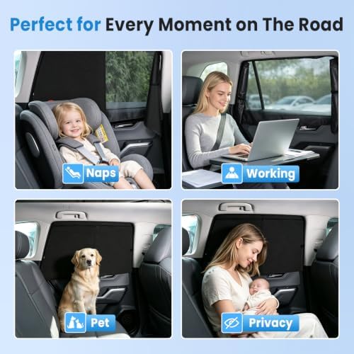 KUST Car Window Shades for 2019-2024 2025 Toyota RAV4 Accessories, Breathable - Image 6
