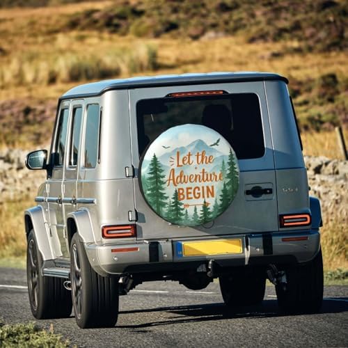 Spare Tire Cover Adventure Wheel Covers Weatherproof Universal Wheel Protectors - Image 7